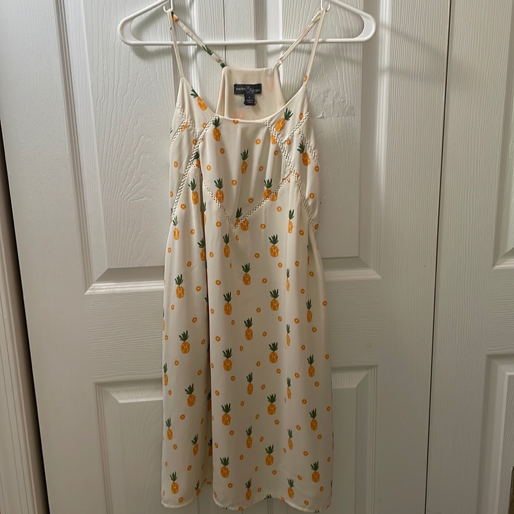 pineapple pattern dress